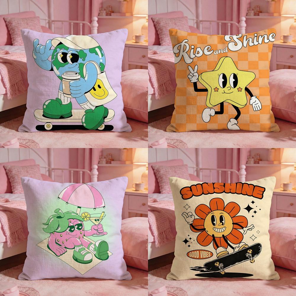 Interior Design Um - Capa de Almofada Art-Cartoon Big EyesS