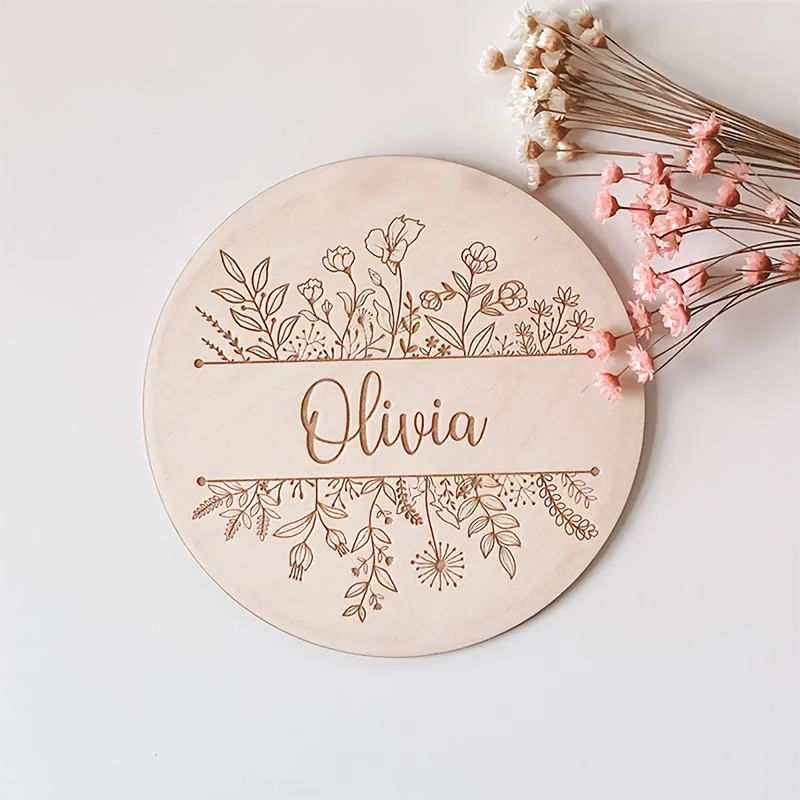 Interior Design Names - Placa de Nome Personalizada com Gravação