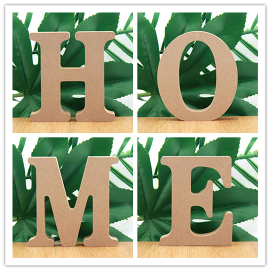 Interior Design Names - 1pc 10cm cor de madeira letras