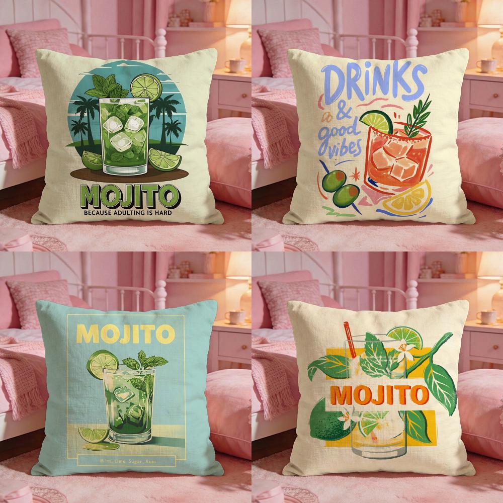 Interior Design Um - Capa de Almofada Colorida para Bebidas,