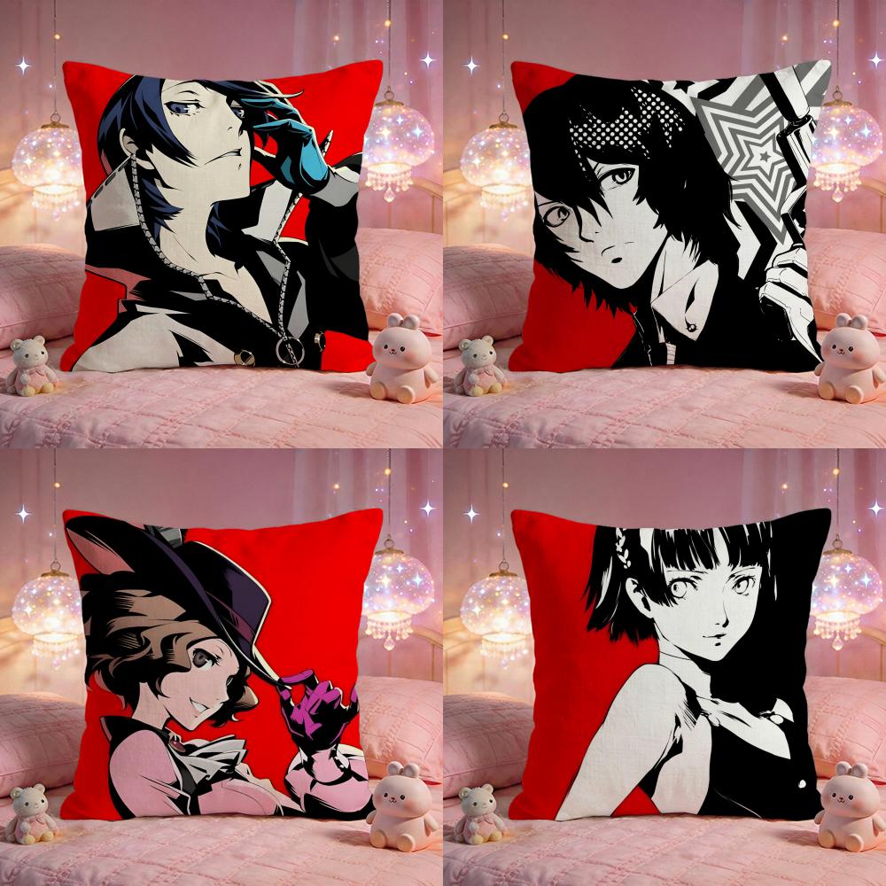 Interior Design Um - Capa de almofada game p-Persona 5,