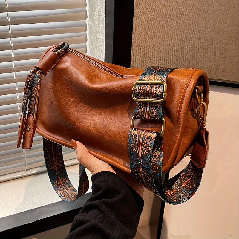 Interior Design Graphic Design - Bolsa crossbody com zíper com padrão