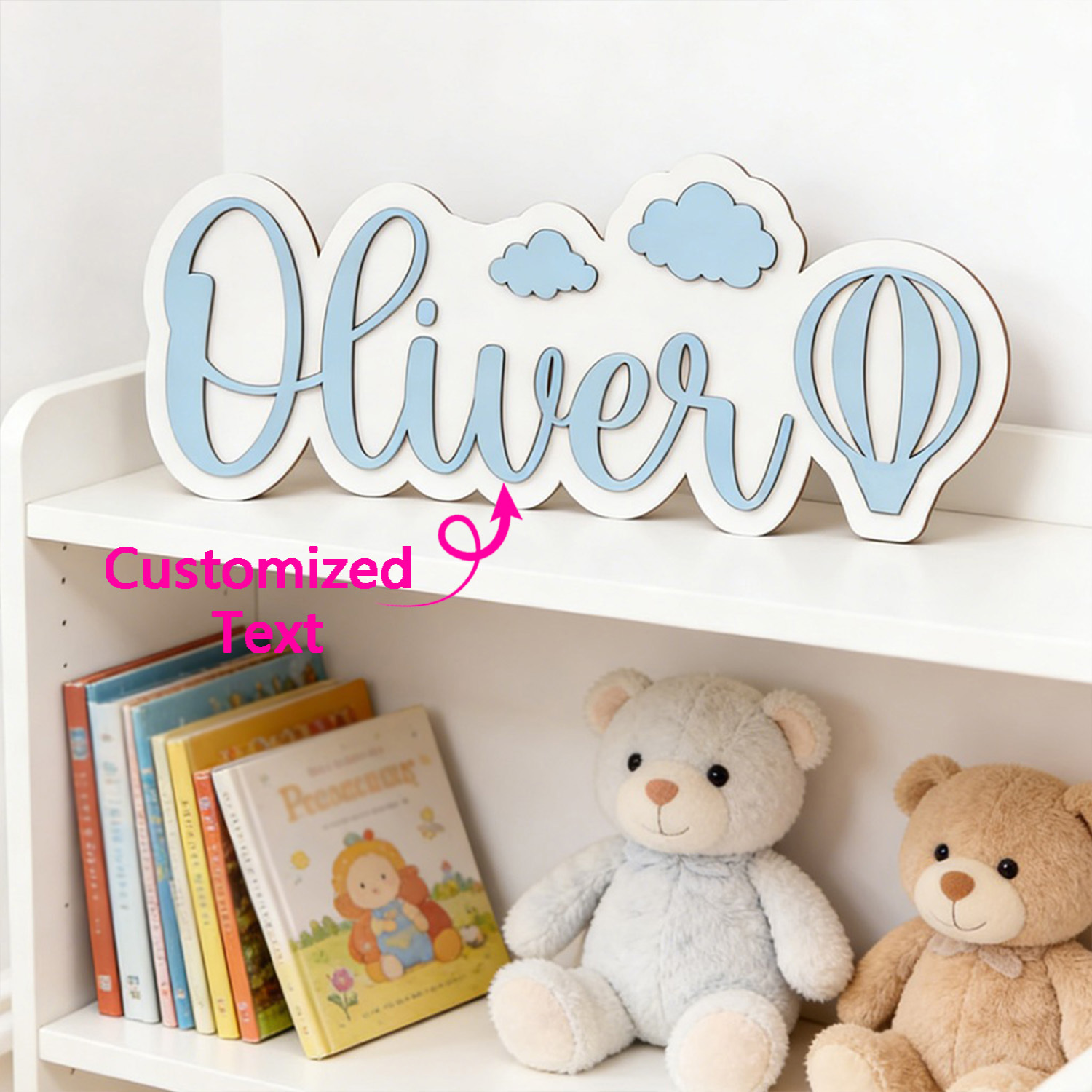 Interior Design Names - Placa de Quarto Personalizada com Nome