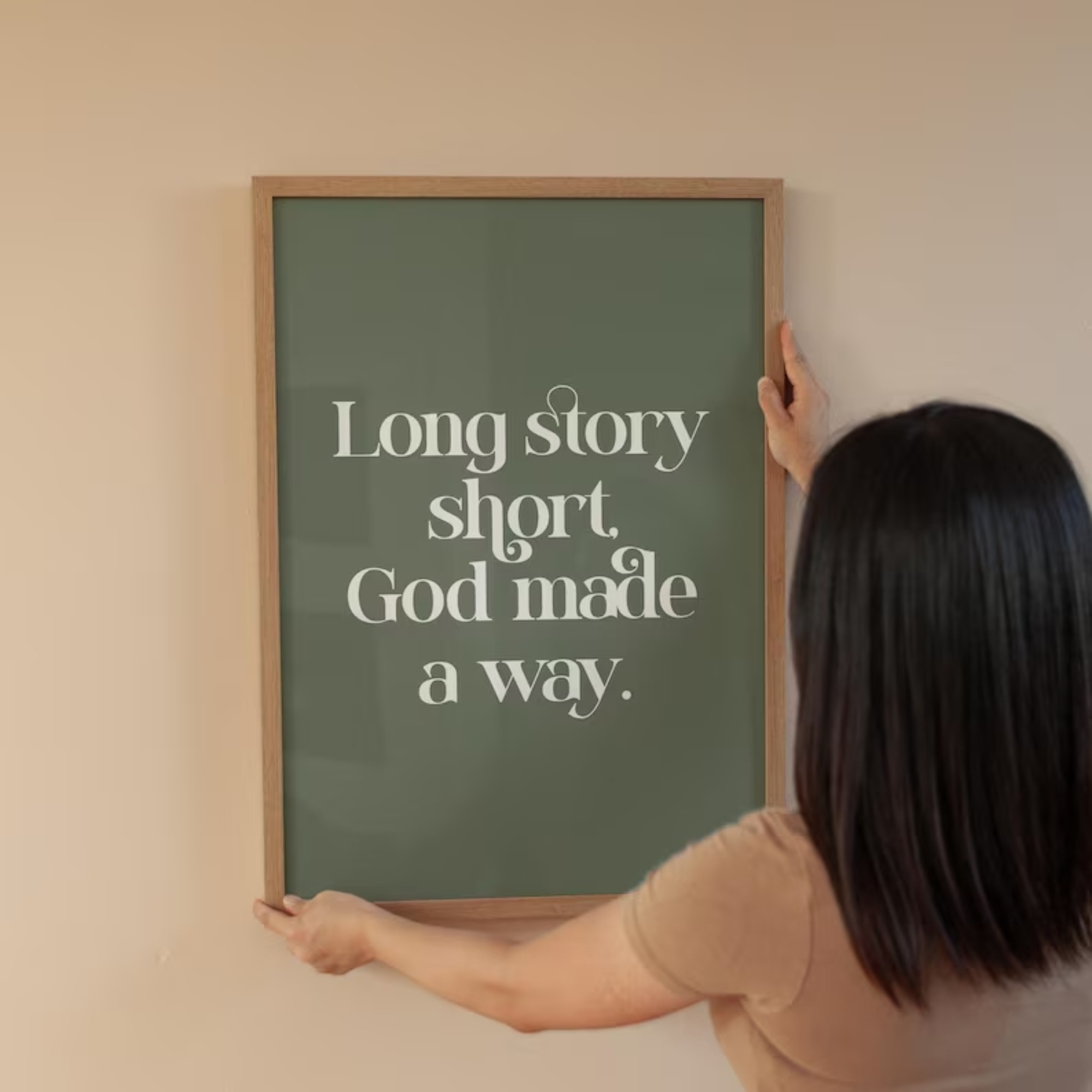 Long Story Short God Made A Wa - Interior Design Living Room avaliação e preço