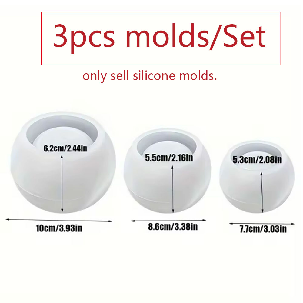 Kit de 3 Moldes de Silicone Re - Terrazzo Pot Cement avaliação e preço