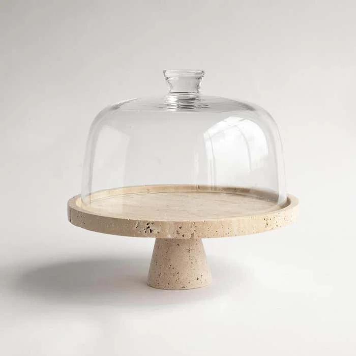 Suporte de decoração de mármor - Travertine Tray Oval avaliação e preço