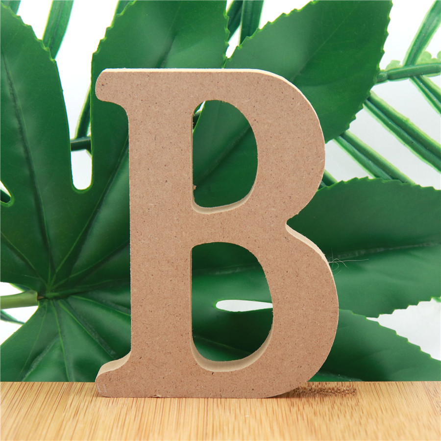 1pc 10cm cor de madeira letras - Interior Design Names avaliação e preço