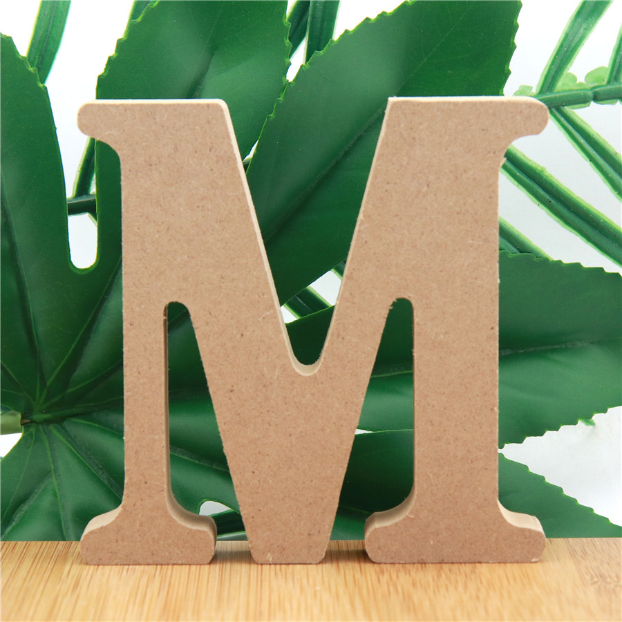 1pc 10cm cor de madeira letras - Interior Design Names avaliação e preço