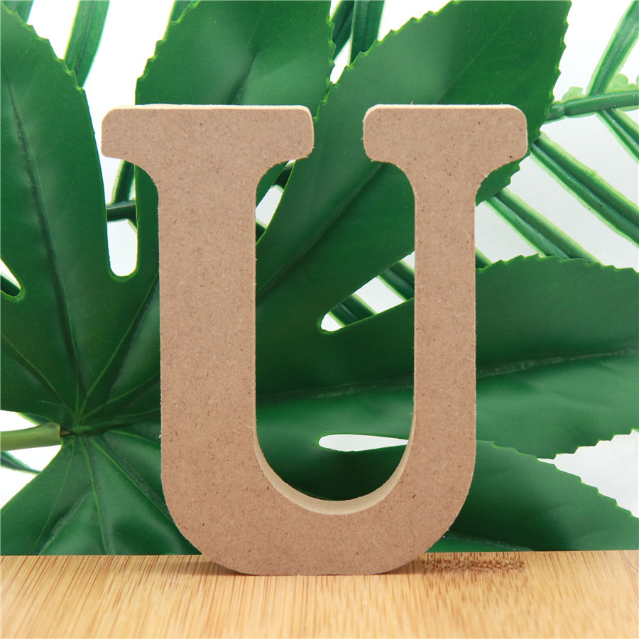 1pc 10cm cor de madeira letras - Interior Design Names avaliação e preço