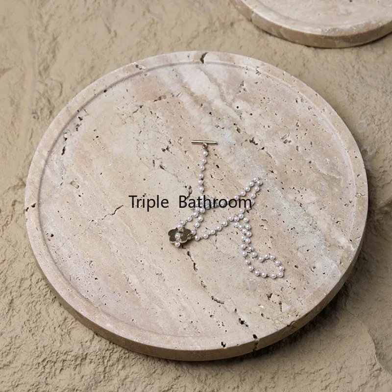 Pedra de caverna natural supri - Travertine Tray Oval avaliação e preço