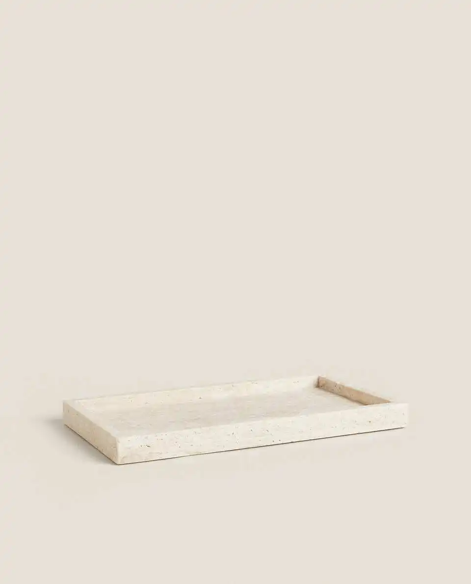 Bandeja de travertino amarelo  - Travertine Tray Oval avaliação e preço