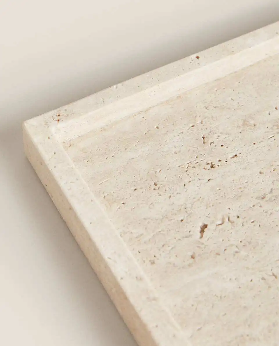 Bandeja de travertino amarelo  - Travertine Tray Oval avaliação e preço