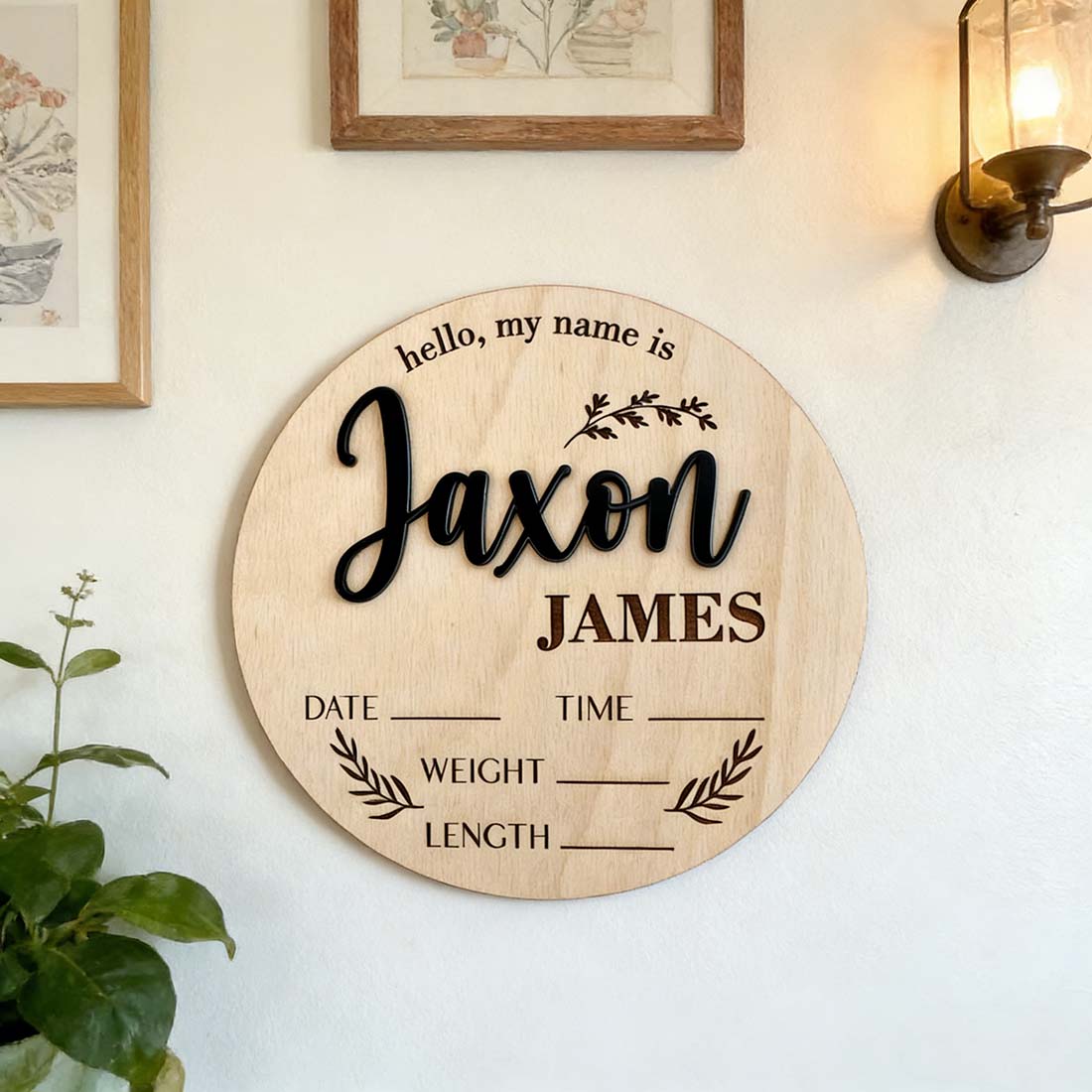 1 Placa de Madeira Personaliza - Interior Design Names avaliação e preço