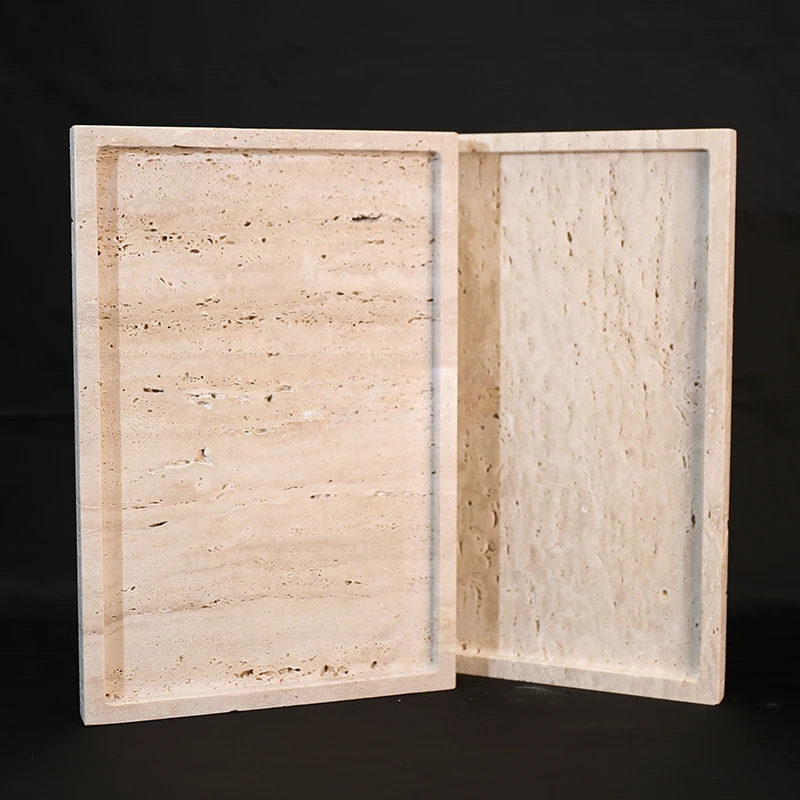 30x20x1.8cm natureza mármore b - Travertine Tray Oval avaliação e preço