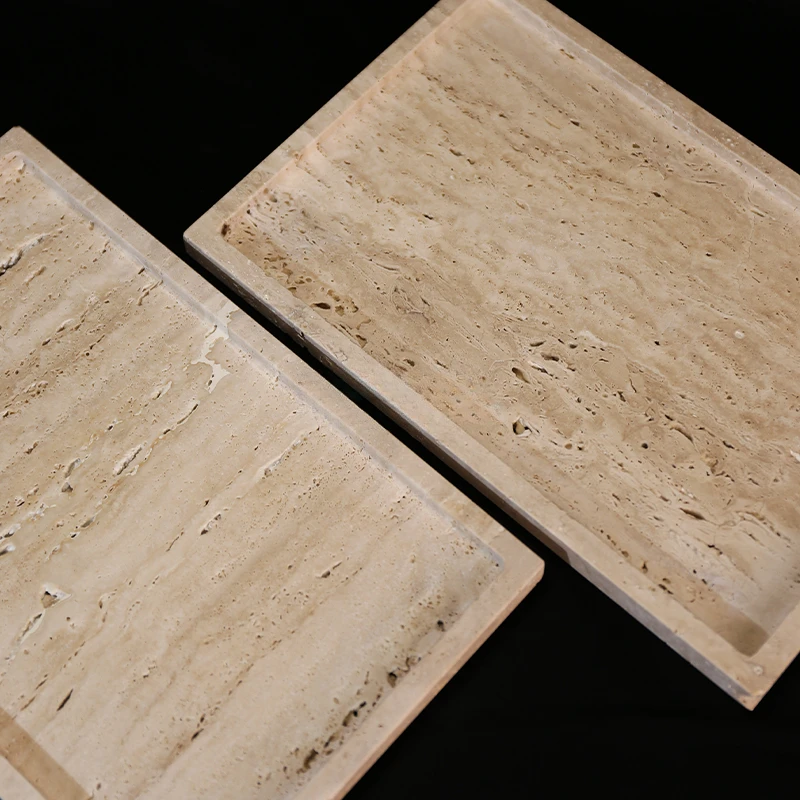 30x20x1.8cm natureza mármore b - Travertine Tray Oval avaliação e preço