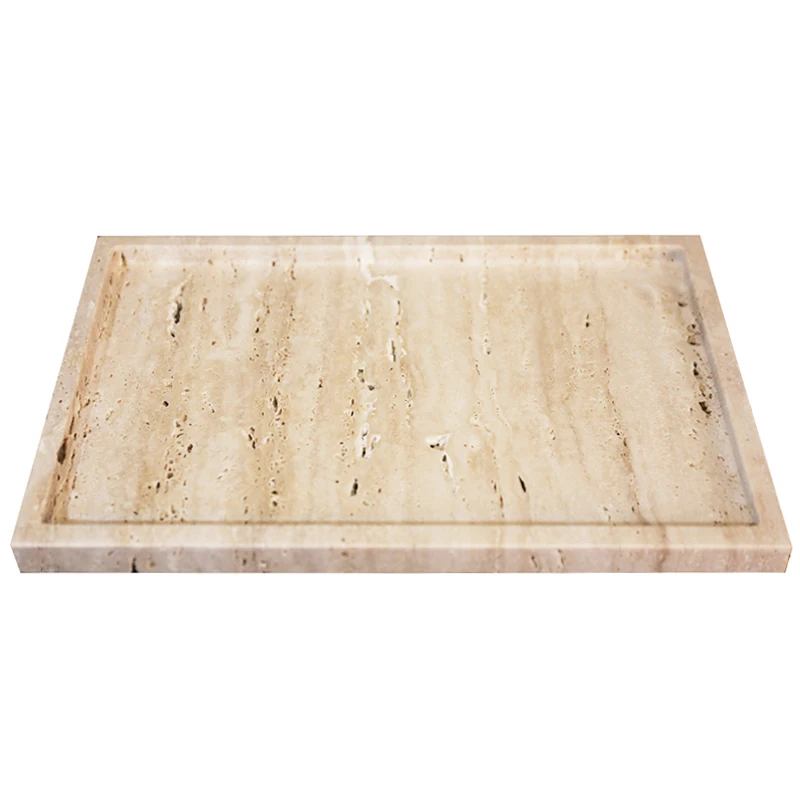 30x20x1.8cm natureza mármore b - Travertine Tray Oval avaliação e preço