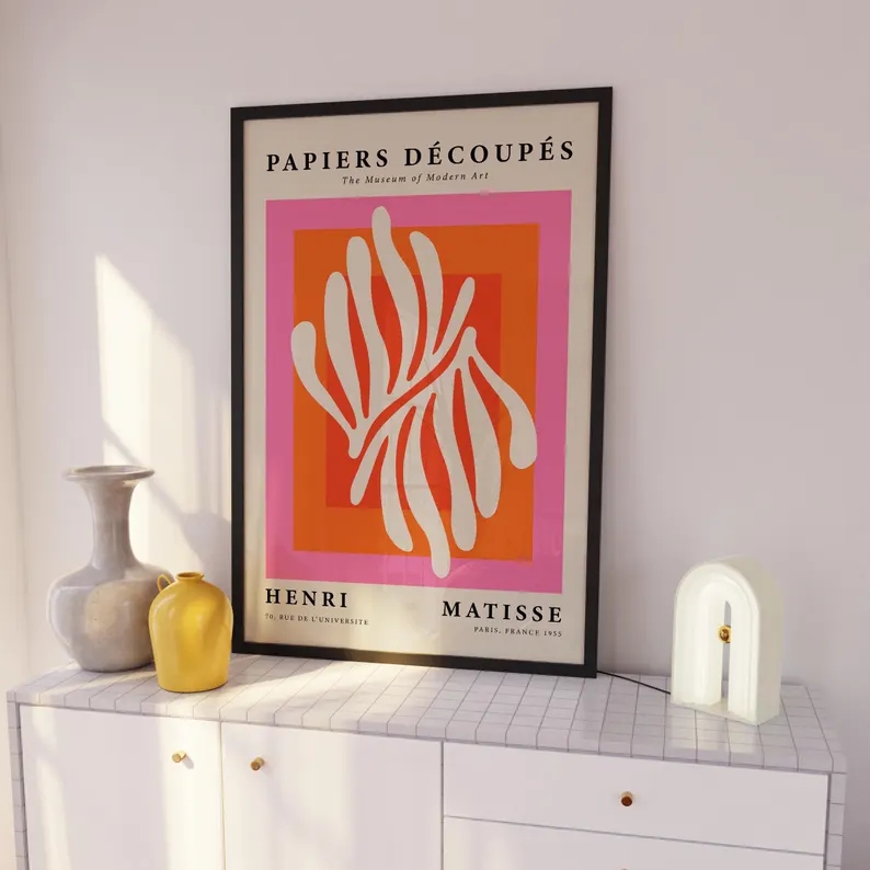 3 peças de arte moderna laranj - Interior Design Living Room avaliação e preço