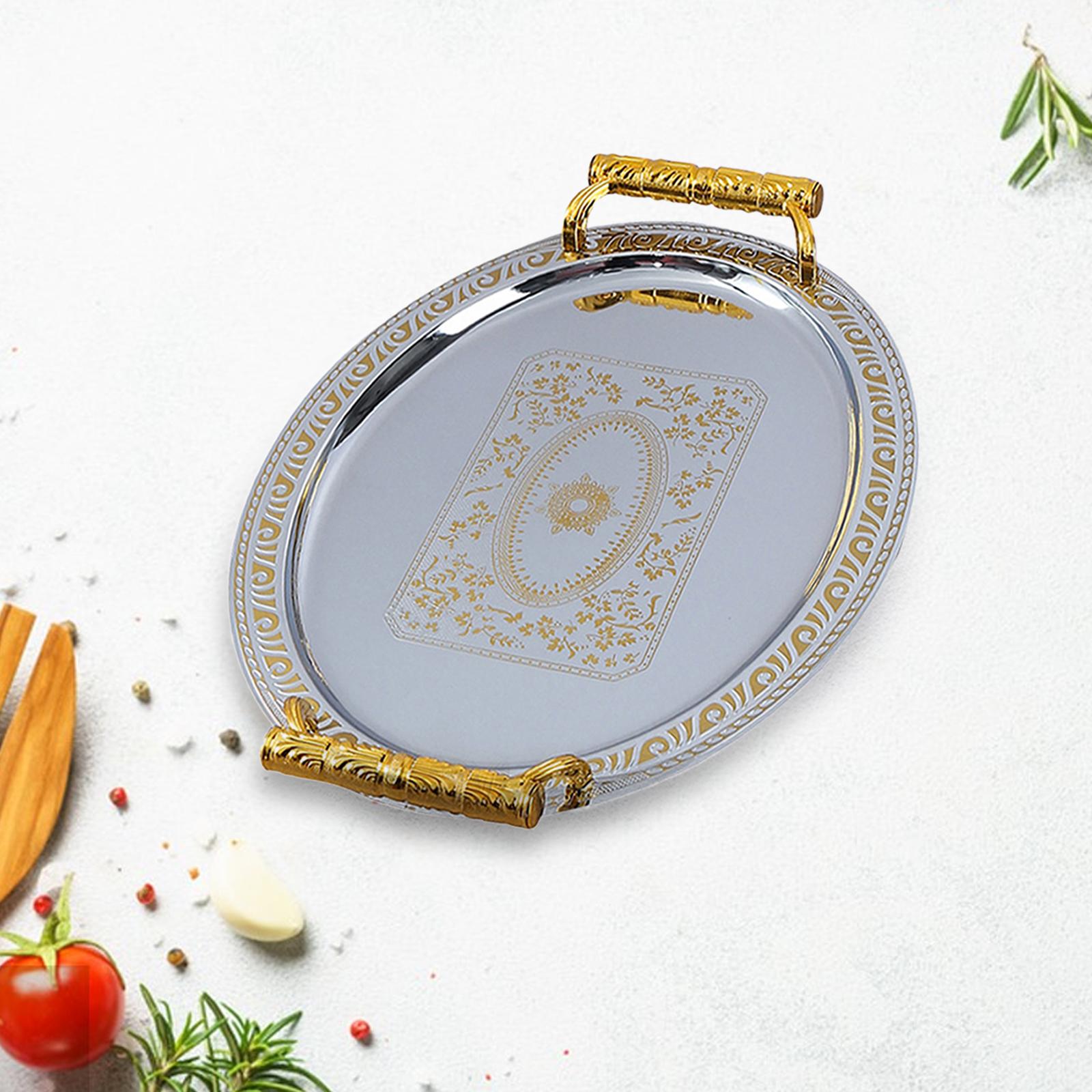Multi Funcional Aço Inoxidável - Travertine Tray Oval avaliação e preço