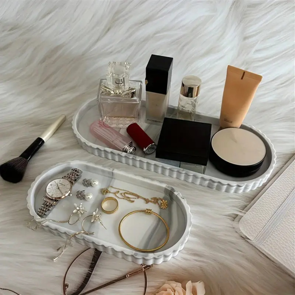 Bandeja de armazenamento oval  - Travertine Tray Oval avaliação e preço