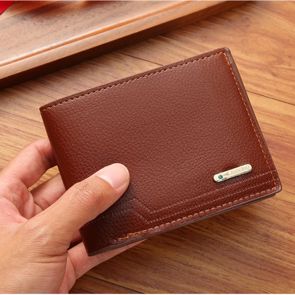 Carteira masculina de couro pu - Interior Design Id avaliação e preço