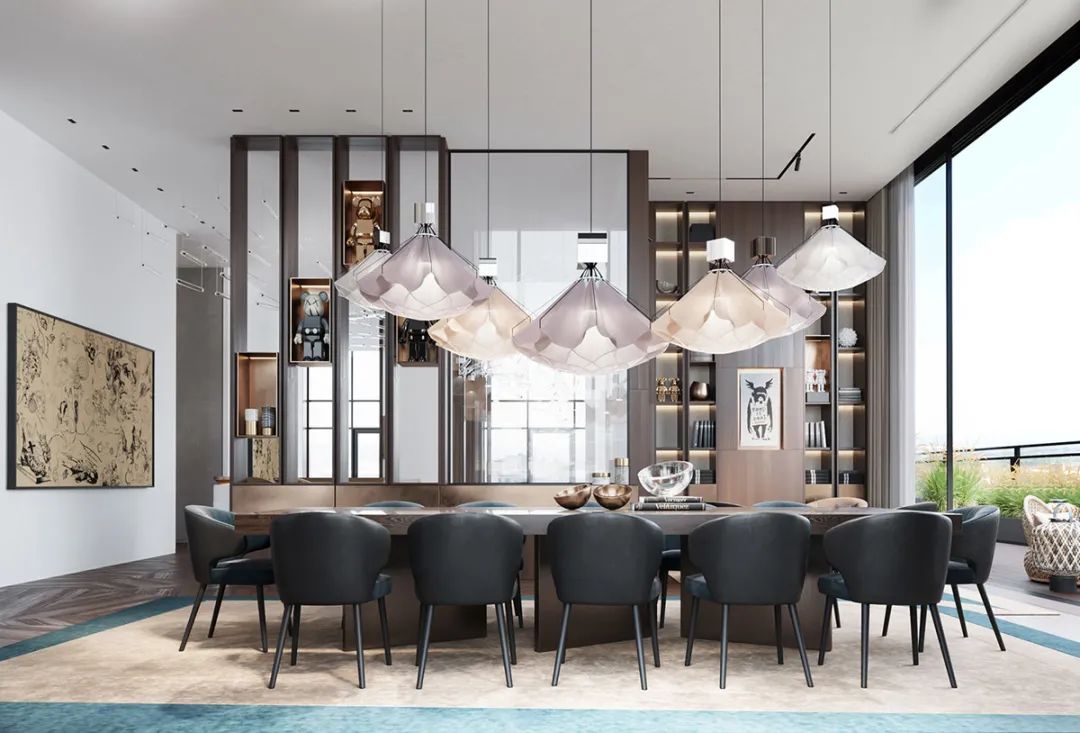 Sanhai super luxuoso mansão se - Interior Design Layout avaliação e preço