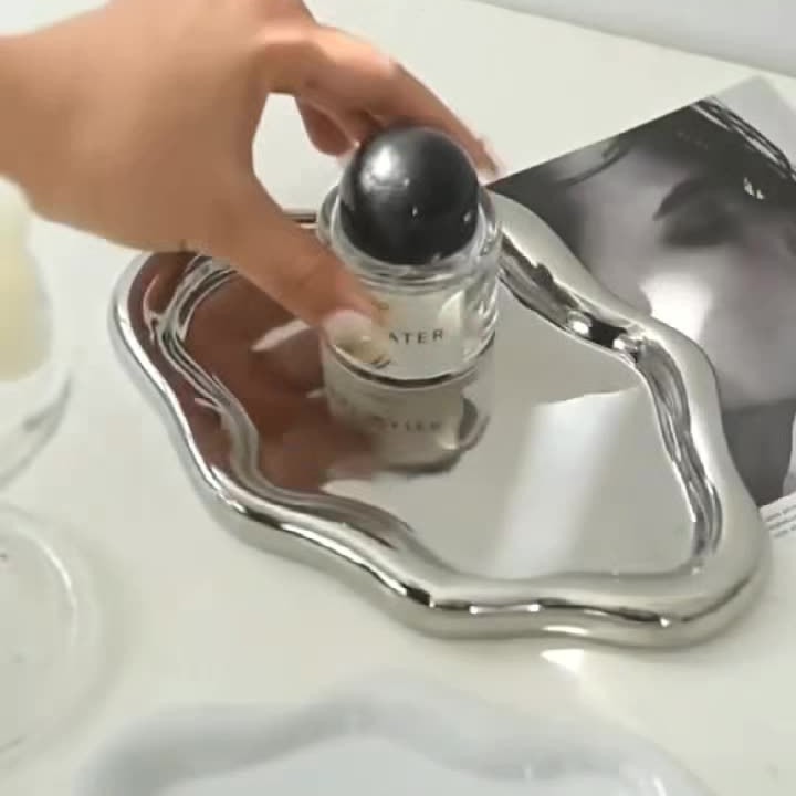 1 unidade Bandeja de Joias par - Travertine Tray Oval avaliação e preço