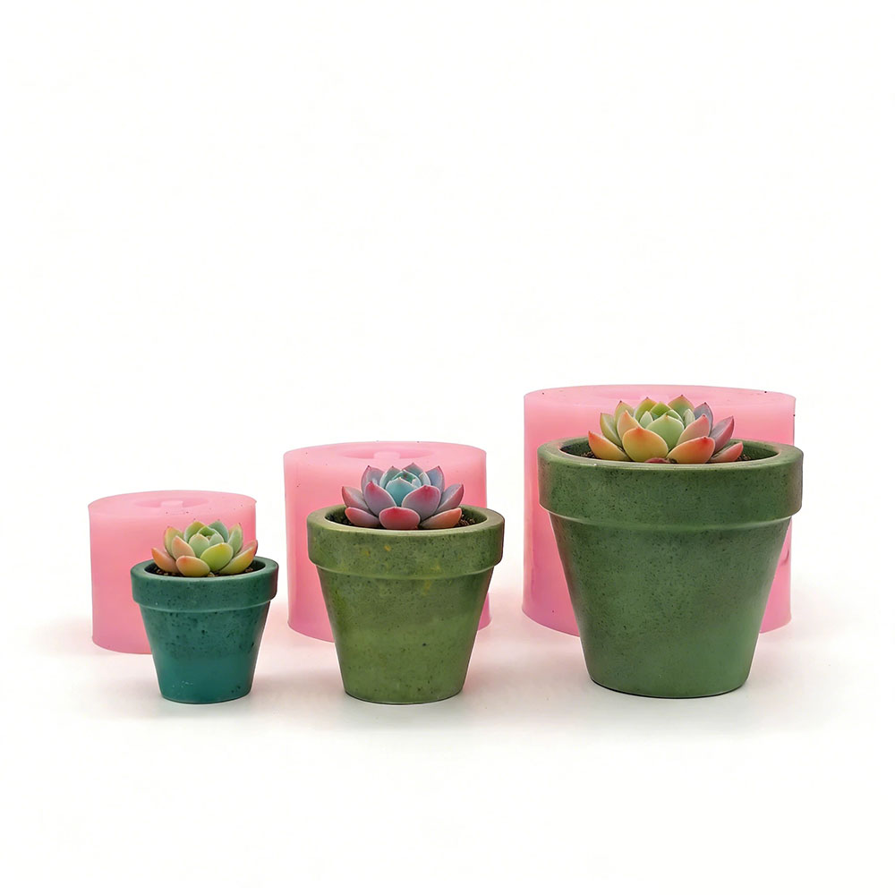 Conjunto de Moldes de Silicone - Terrazzo Pot Cement avaliação e preço