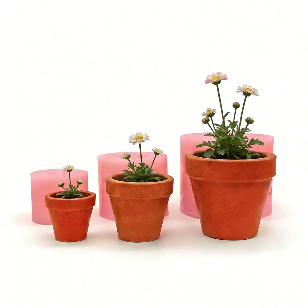 Conjunto de Moldes de Silicone - Terrazzo Pot Cement avaliação e preço