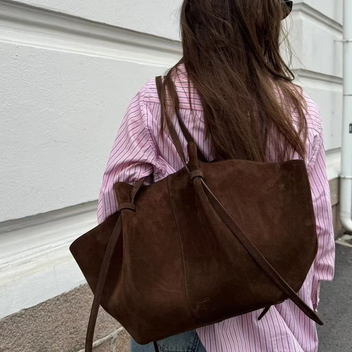 Bolsa tote de camurça falsa pa - Interior Design Names avaliação e preço