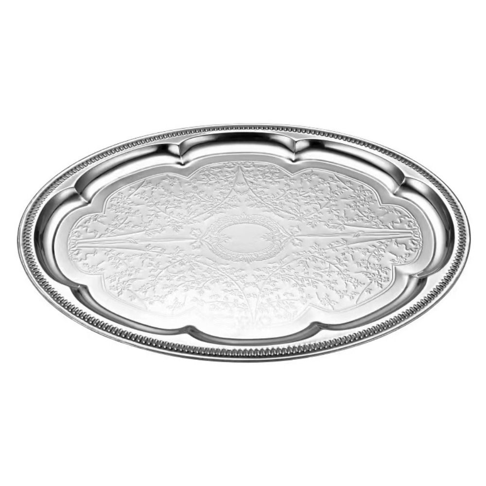Nova Bandeja de Bolo em Aço In - Travertine Tray Oval avaliação e preço
