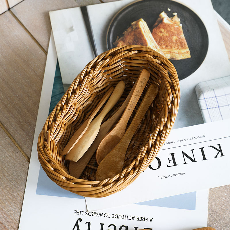 Oval Rattan Woven Cesta De Arm - Travertine Tray Oval avaliação e preço