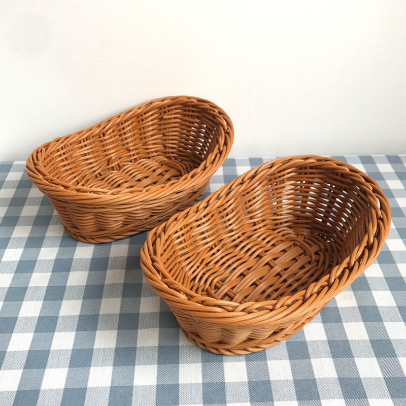Oval Rattan Woven Cesta De Arm - Travertine Tray Oval avaliação e preço