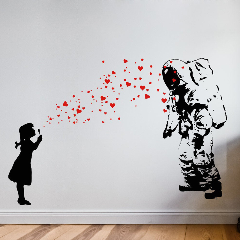 Wall Decal ASTRONAUT & HEART B - Interior Design Studio avaliação e preço