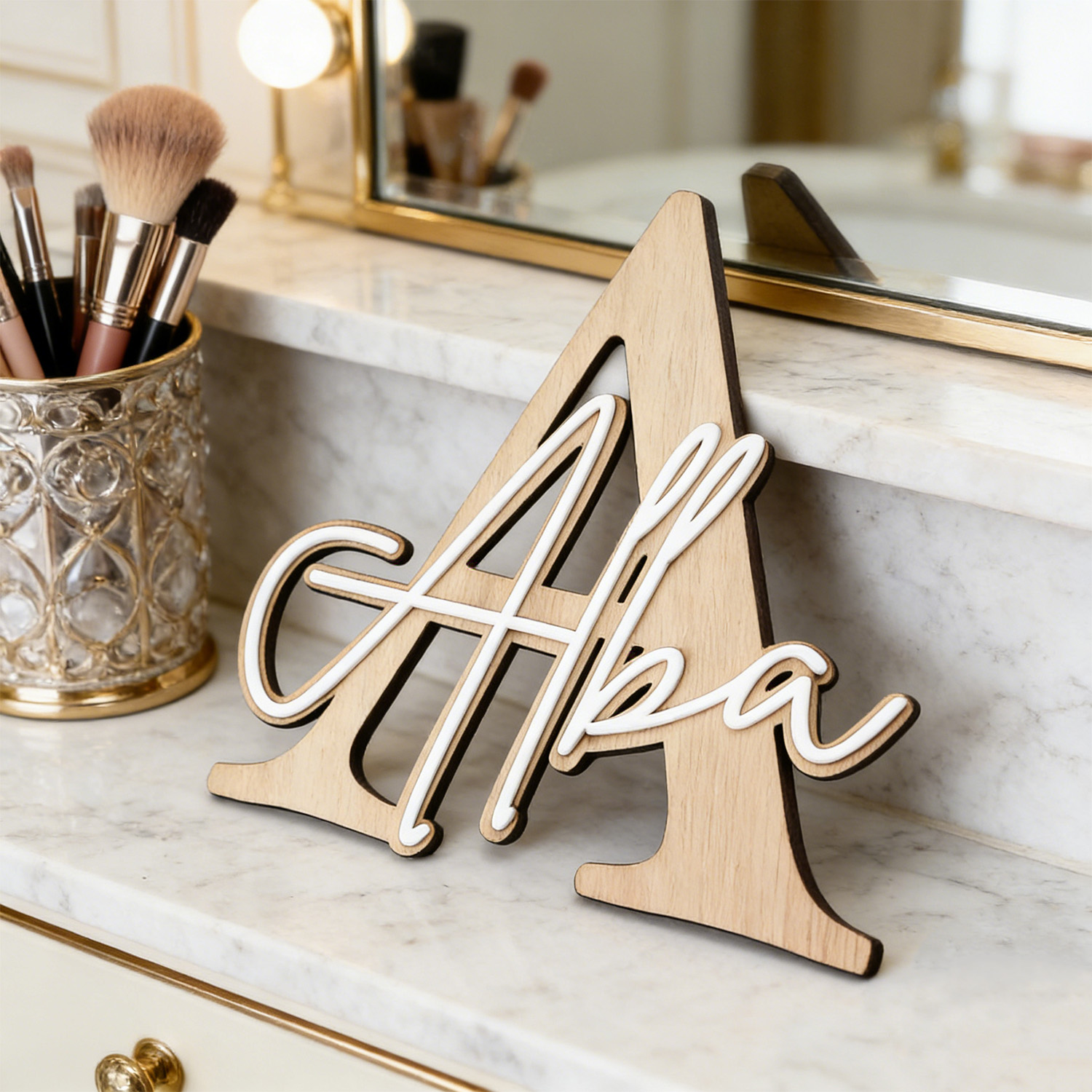 Placa Decorativa de Nome em Ma - Interior Design Names avaliação e preço